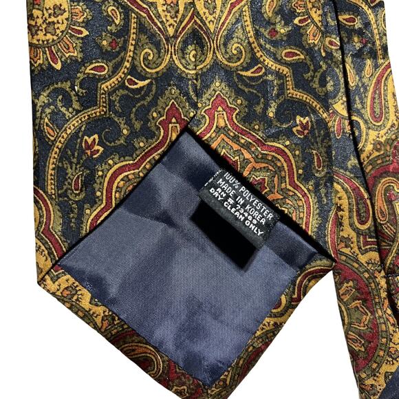 Vintage Looney Tunes Neck Tie Bugs Taz Marvin Martian Paisley 1993 Excellent - Picture 5 of 5